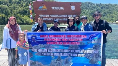 Diskominfo Raja Ampat Survei Tingkat Kepuasan Masyarakat Terkait Pemberitaan Pembangunan Daerah