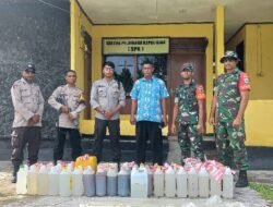 Aparat Keamanan Gagalkan Penyelundupan 300 Liter Miras di Misool