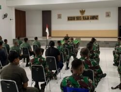 Diawal Tahun 2024, Dandim 1805/Raja Ampat Berikan Jam Komandan