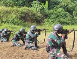 Prajurit Petarung Yonif 11 Marinir Asah Kemampuan Menembak