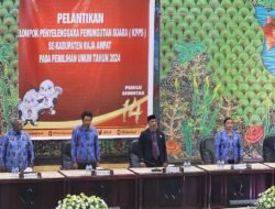 Lantik KPPS, Ketua KPUD Raja Ampat Pesan Untuk Bekerja Sesuai Undang-Undang & Kode Etik Penyelanggaran Pemilu