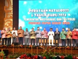 Komandan Pasmar 3 Hadiri Perayaan Natal Dan Tahun Baru Pemprov Papua Barat Daya