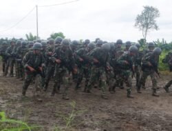 Prajurit Menkav 3 Mar Laksanakan Latihan Hanmars