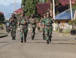 Prajurit Salawaku Yonmarhanlan IX Ambon Laksanakan Latihan Cross Country Dengan Semangat