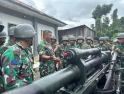 Batalyon Howitzer 3 Marinir Asah Kemampuan Prajurit Terkait Prosedur Komunikadi dan Pemeliharaan Meriam