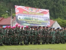Jelang Pemilu, Yonmarhanlan X Ikuti Apel Gelar Pasukan Operasi Mantap Brata Cartenz 2023-2024