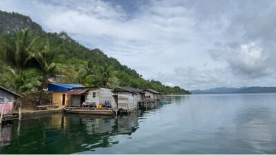 Ket: Deretan Pemukiman Warga Kampung Beo, Distrik Tiplol Mayalibit-Kabupaten Raja Ampat/Petrus Rabu