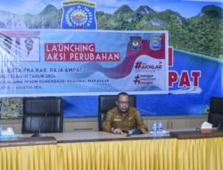 Sekda Raja Ampat Launcing Aksi Perubahan Peserta PKA Angkatan III Tahun 2024