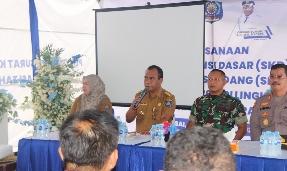 KET: Bupati Raja Ampat, Abdul Faris Umlati, SE, M.Pd di Gedung Pari Convention Center Raja Ampat, Senin (26/8/2024) Penta Nila J