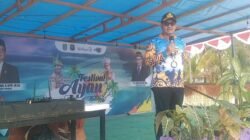 Ket: Pejabat Sementara (PjS) Bupati Raja Ampat, Anhar Akib Kadar,S,STP,M,Si memberikan sambutan pada pembukaan Festival Ayau 2024/derek M