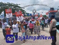 Polres Raja Ampat Terjunkan 150 Personil Amankan Kampanye Terbuka Cagub dan Cawagub PBD