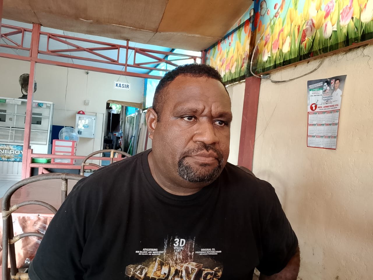 KET: Ketua Dewan Adat Papua Wilayah III Doberay, George Ronald Kondjol/Ft.Dony Kumuai