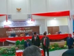 DPRK Raja Ampat Tetapkan Orideko Iriano Burdam dan Mansyur Syahdan sebagai Bupati dan Wakil Bupati Terpilih