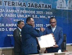 Sertijab Bupati Raja Ampat, Orideko I Burdam Berkomitmen Lanjutkan Pembangunan Untuk Raja Ampat Yang Maju dan Sejahtera