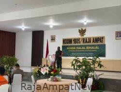 Kodim 1805/Raja Ampat Gelar Halal Bihalal, Pererat Sinergi Forkopimda di Momentum Idulfitri 1446 H