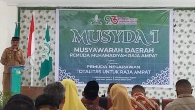 Pemuda Muhammadiyah Raja Ampat Gelar Musda Perdana, Wabup Mansyur Syahdan Dorong Sinergi Bangun Daerah