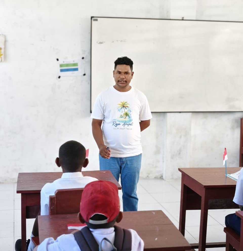 Ket: etua Garda Muda Bekaf Frans Mambrasar/foto: Derek Mambrasar