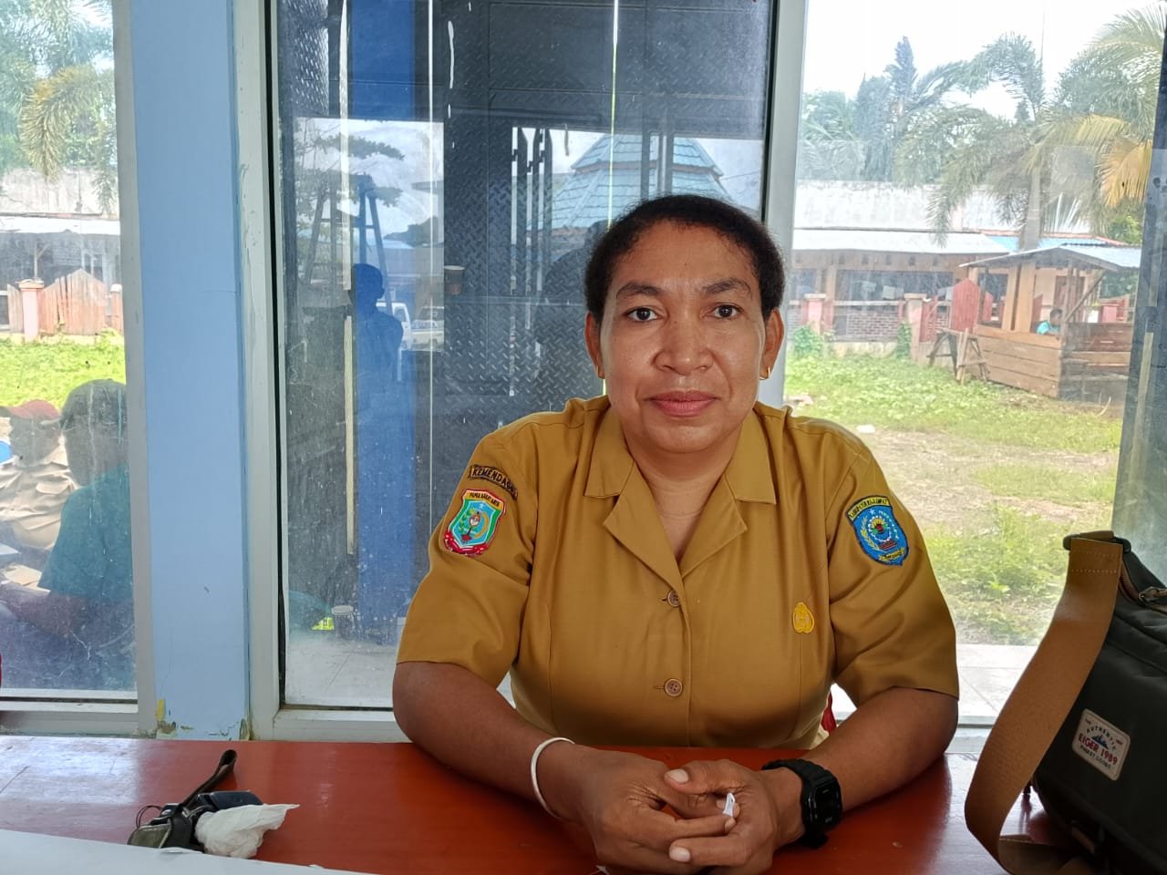 KET: Arlince K. Mambrasar,ST.M.Si Kabid. Kemetrologian, Disperindag Raja Ampat/foto: Dony Kumuai