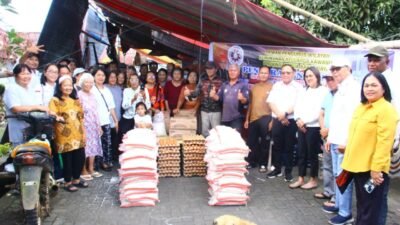 Bantuan DWP K3 Papua Barat Daya kepada warga yang terdampak banjir di kawasan Danau Tondano, Kabupaten Minahasa, Sulawesi Utara/Foto: dok. K3 Papua Barat Daya.