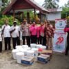 Peringati HUT Bhayangkara ke-79, Kapolres Raja Ampat Pimpin Bakti Religi dan Bansos di Kampung Saonek