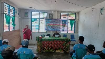 Dorong Ekonomi Nelayan, Distrik Batanta Selatan Gelar Sosialisasi Koperasi Merah Putih di Tengah Pelatihan Mesin Tempel