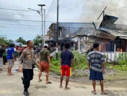 BREAKING NEWS: Kebakaran Terjadi di Waisai: Warga dan Aparat Bertarung Lawan Api dengan Ember dan Selang