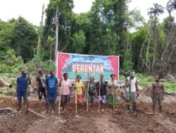 Sambut HUT ke-80 RI, Kampung Yenbekaki Gelar Penanaman Jagung Serentak dan Serahkan Bantuan untuk Petani
