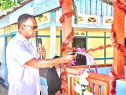 Kadispora Wakili Bupati Raja Ampat Resmikan Rumah Lonceng Jemaat GKI Elim Sawinggrai, Kapisawar
