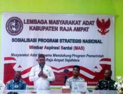 Ketua Harian LMA Papua Barat Daya Franky Umpain Buka Mimbar Aspirasi Santai (MAS) Isu Strategis Nasional