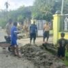 Warga Perumahan Kobeoser Kerja Bakti Bersihkan Drainase Pasca Banjir