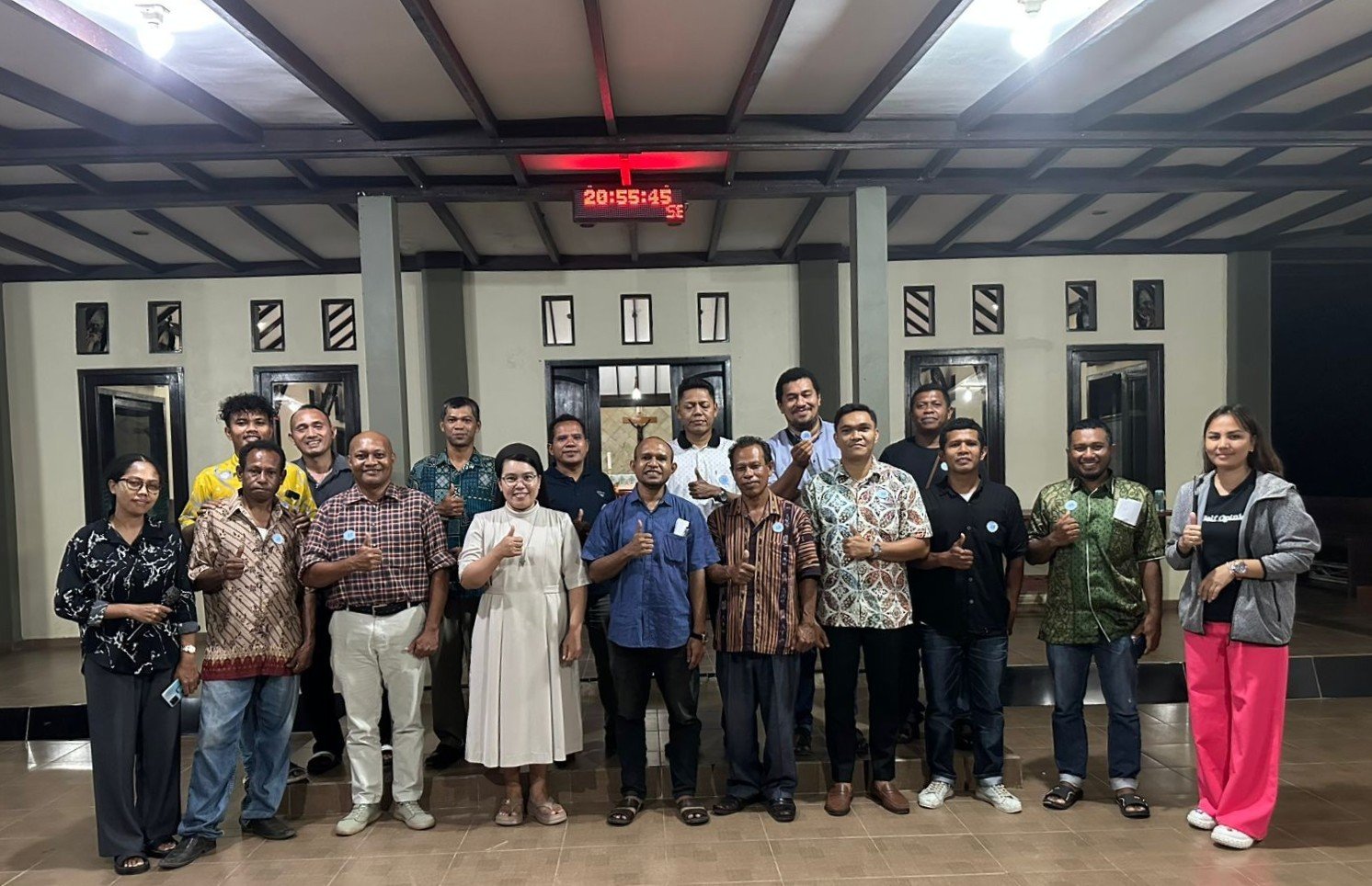Peserta lomba membawakan renungan memeriahkan HUT ke-15 Gereja Stasi Sta. Maria Mater Dei-Waisai, Raja Ampat/Foto: Dok. Gereja Katolik Waisai