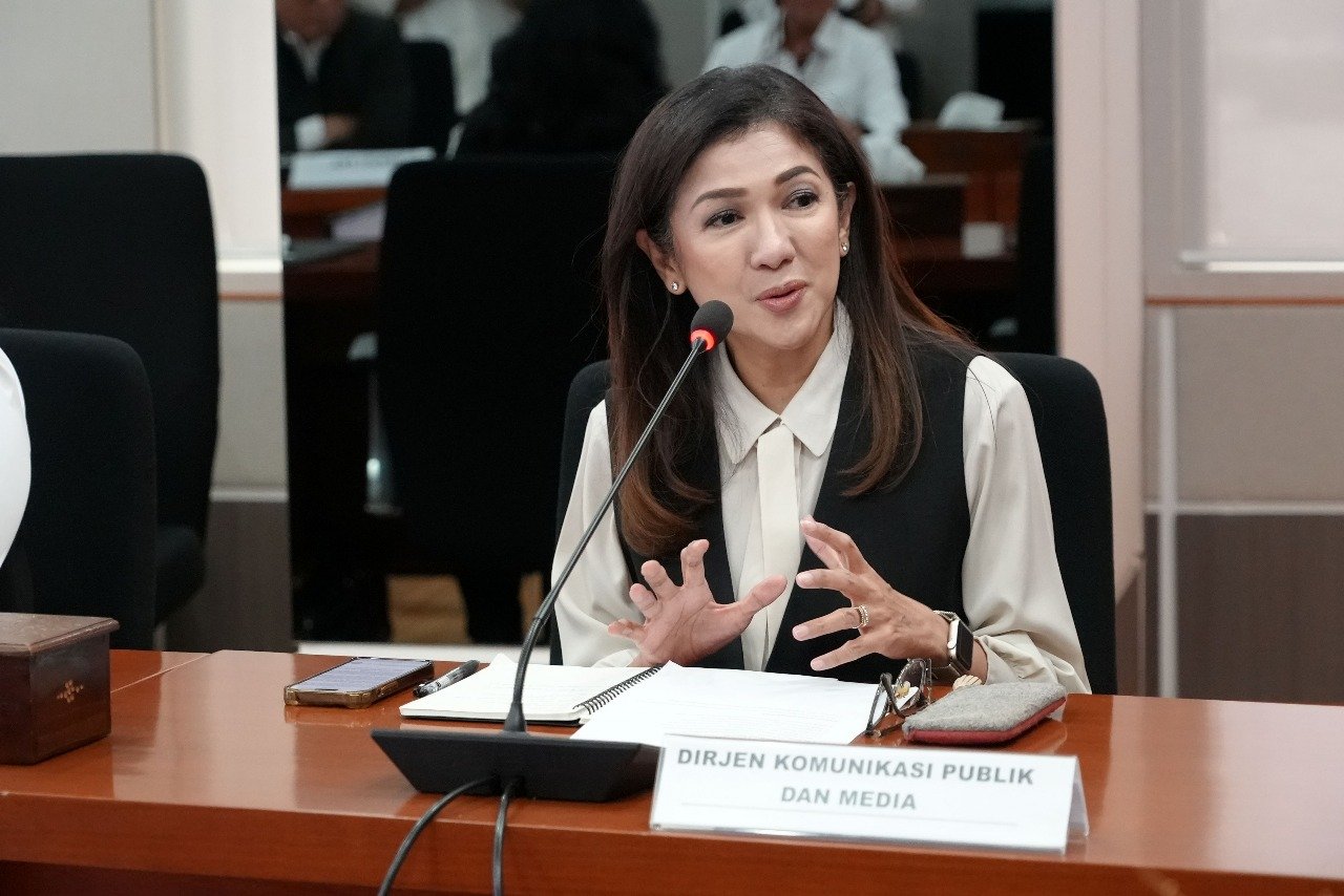 Ket: Direktur Jenderal Komunikasi Publik dan Media Kemkomdigi (Dirjen KPM), Fifi Aleyda Yahya/Foto: Muhammad Nafi Djanes/Ditjen KPM)