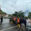 Tim Reaksi Cepat Dirikan Posko Tanggap Darurat di Tugu Selamat Datang, Lanjutkan Pembersihan Drainase di Kobeoser