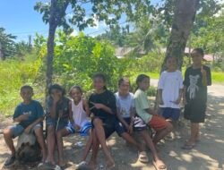 Demi ANBK, Anak-anak SDI 05 Salio Tempuh Perjalanan Laut 5 Jam ke Waisai