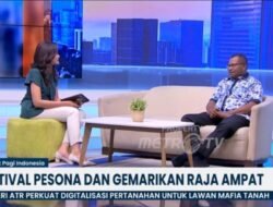 Bupati Orideko Burdam Tampil di Metro TV Bahas Festival Pesona dan Gemarikan 2025: “Membawa Pesona Timur Indonesia ke Panggung Dunia”