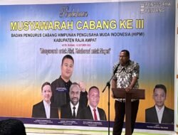 Bupati Orideko Resmi Buka Musyawarah Cabang III HIPMI Raja Ampat, Dorong Pengusaha Muda Jadi Motor Ekonomi Daerah