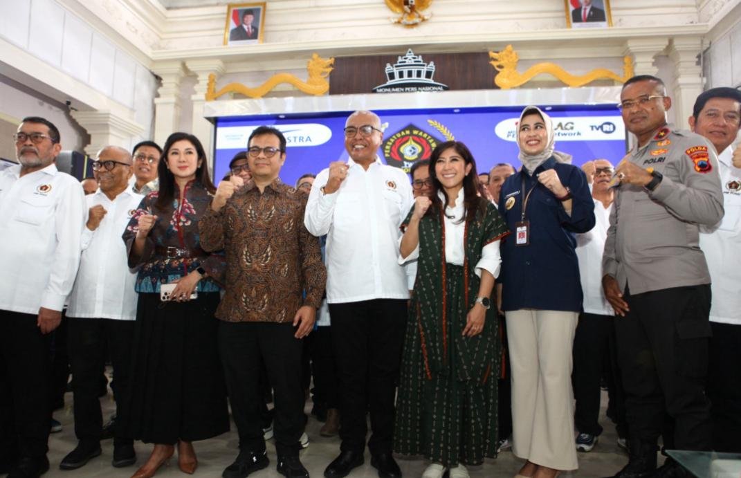 Ket: Menteri Komunikasi dan Digital (Menkomdigi) Meutya Hafid saat menghadiri Pengukuhan Pengurus Persatuan Wartawan Indonesia (PWI) Pusat Masa Bakti 2025–2030 di Monumen Pers Nasional, Surakarta, Sabtu (4/10/2025) menekankan bahwa keberlangsungan industri media harus terus dijaga, bukan hanya sebagai penyedia informasi, tetapi juga sebagai penopang demokrasi dan perekat kebangsaan (Foto: Istimewa/Dok Kemkomdigi)