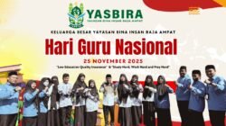 Ket: Keluarga Besar Yayasan Bina Insan Raja Ampat (YASBIRA),memperingati Hari Ulang Tahun PGRI, Selasa 25 November 2025/Foto: Derek M