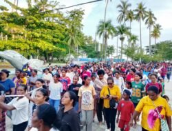 Keluarga Besar Burdam se-Sorong Raya Gelar Parade Suling Tambur Sambut Natal 2025