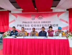 Polres Raja Ampat Gelar Press Release Akhir Tahun 2025, Kapolres Paparkan Kinerja dan Capaian Penegakan Hukum