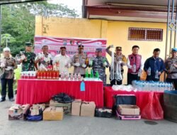 Polres Raja Ampat Musnahkan Ratusan Liter Miras, Bom Ikan, hingga Knalpot Brong