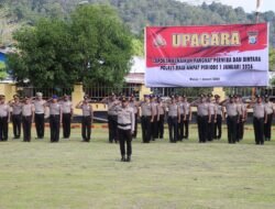 Kado Akhir Tahun, 37 Personel Polres Raja Ampat Naik Pangkat, Kapolres: Bentuk Apresiasi Pengabdian