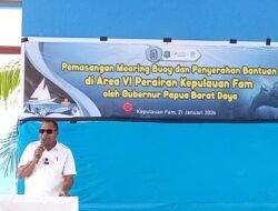 Bupati dan Wakil Bupati Raja Ampat Hadiri Pemasangan Mooring Buoy di Kawasan Konservasi Perairan Fam