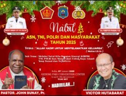 Natal Gabungan ASN, TNI–Polri dan Masyarakat Raja Ampat 2025 Hadirkan Viktor Hutabarat, Wujud Toleransi dan Kebersamaan