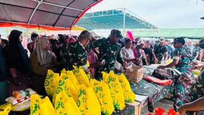 Bazar Ramadhan TNI di Raja Ampat Sediakan 750 Paket Sembako Subsidi, Bantu Ringankan Beban Warga Jelang Idul Fitri 1447 H