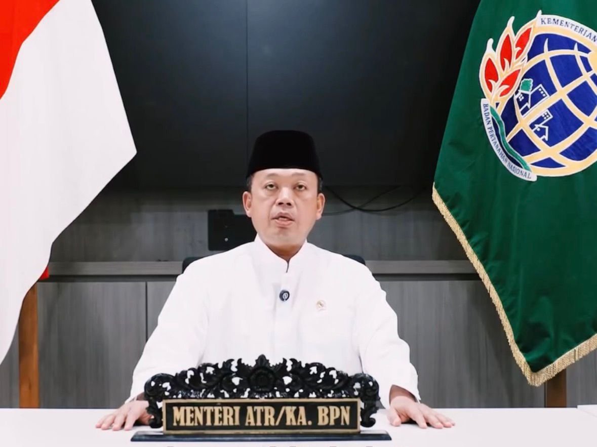Ket: Menteri Agraria dan Tata Ruang/Kepala Badan Pertanahan Nasional (ATR/BPN) Republik Indonesia, Nusron Wahid, menyampaikan ucapan selamat Hari Raya Idul Fitri 1447 Hijriah kepada seluruh masyarakat Indonesia/Foto: Dok. Biro Humas dan Protokol Kementerian ATR/BPN