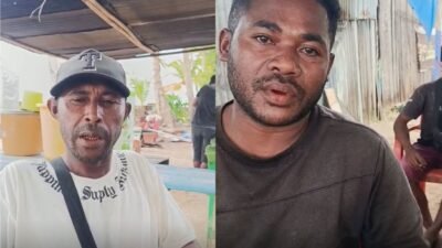 Warga Kampung Boni dan Warkori Bantah ada utang di pekerjaan dermaga kampung Boni/Foto: Dok. Pribadi