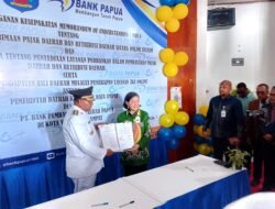 Pemkab Raja Ampat dan Bank Papua Teken MoU Optimalisasi Pajak Daerah Secara Online