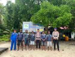 Polairud Raja Ampat Bergerak Cepat Tangani Persoalan Kapal Jaring di Perairan Kalwal Salawati Barat