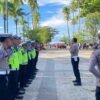 Polres Raja Ampat Kerahkan Puluhan Personel Amankan Lomba Gerak Jalan HUT ke-23 Kabupaten Raja Ampat